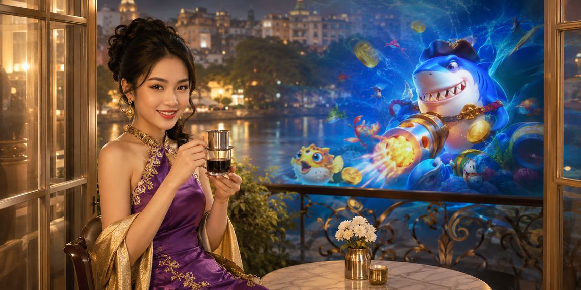Người chơi trải nghiệm game bắn cá tại quán cà phê Hà Nội