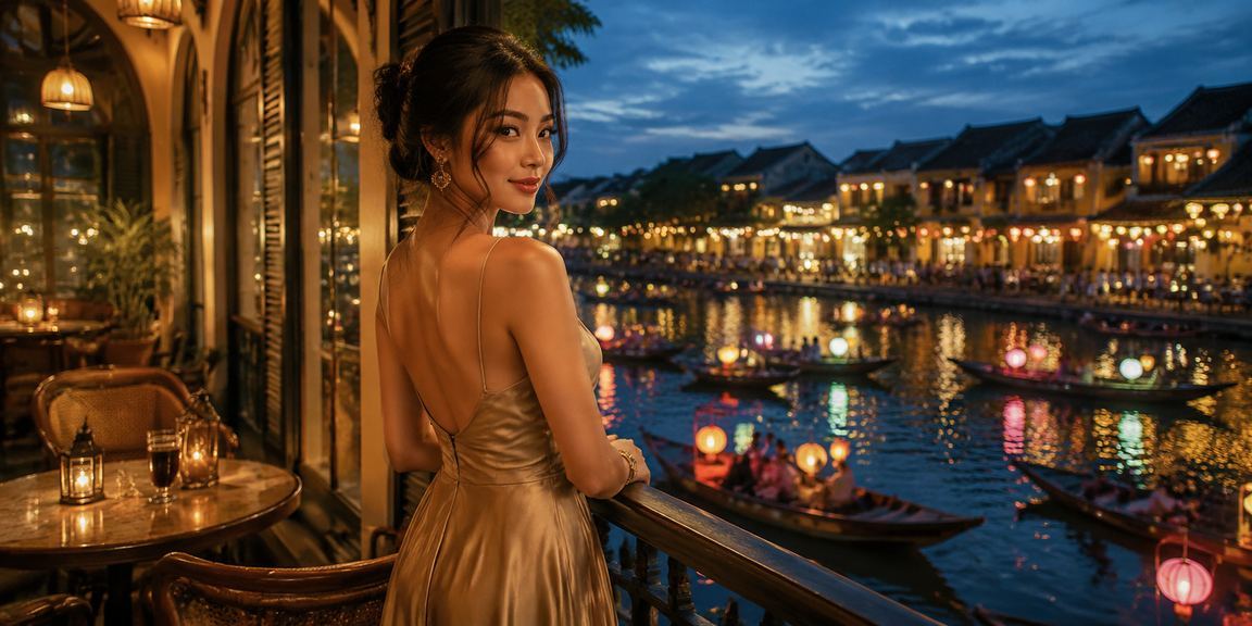 Người chơi đang thưởng thức cá cược bóng đá trong không gian giải trí tại Hội An